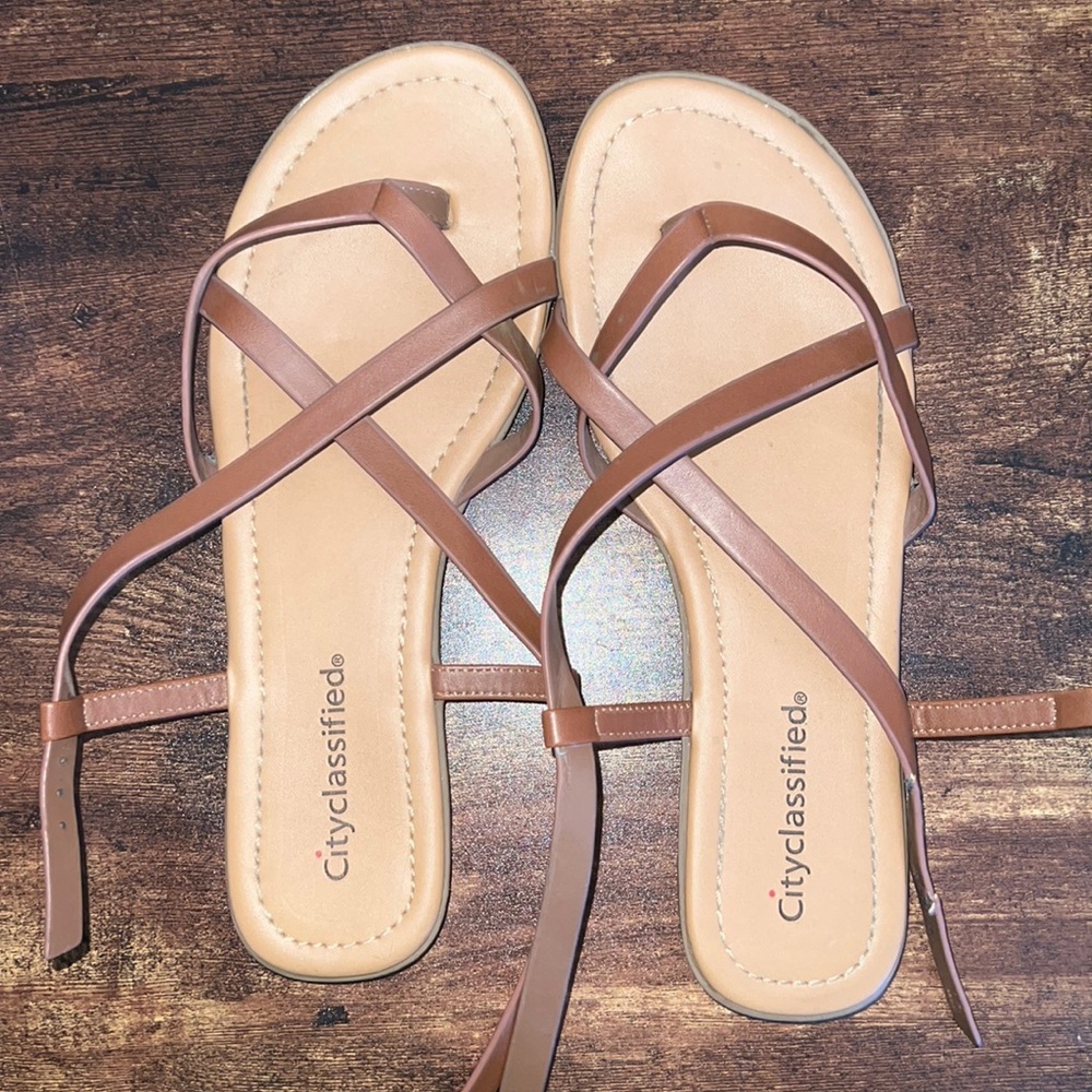 Size 8 CityClassified sandals. Brown/woman's